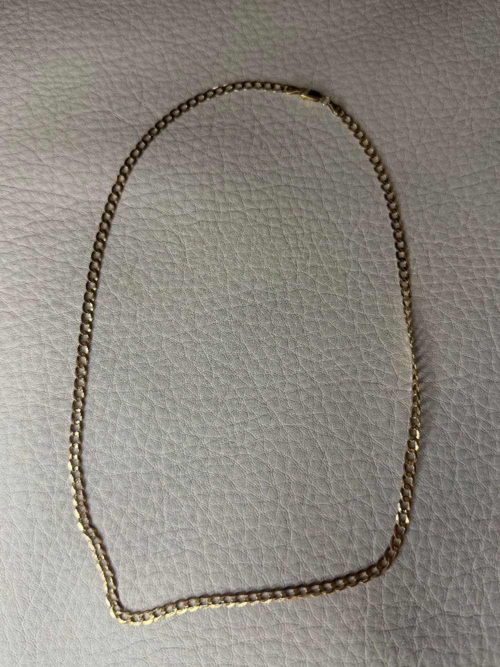 14K Yellow Gold Curb Link Chain Necklace (50 cm / 20", 8.73g)